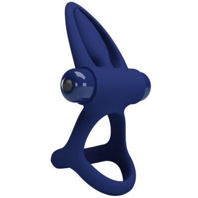 pretty love mat doppio anello con vibrazione e stimolatore blu 5