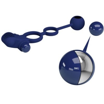 pretty love remington doppio anello vibrante con spina blu