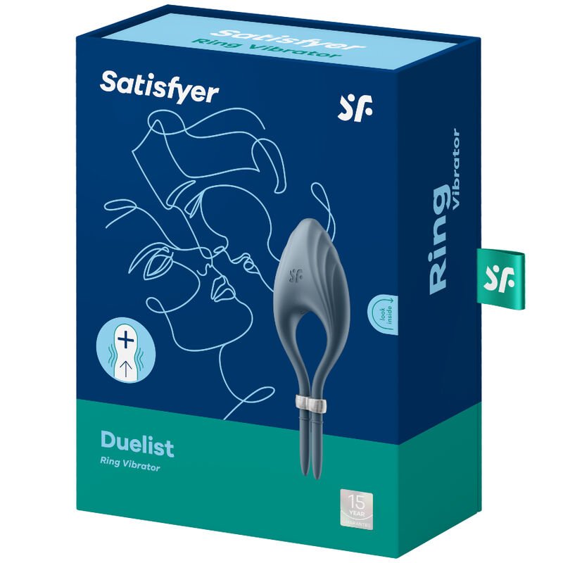SATISFYER - ANELLO VIBRATORE DUELIST GRIGIO - immagine 4