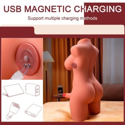 xise miah lady boy torso femminile con dildo con vibrazione e spinta 55 cm 3